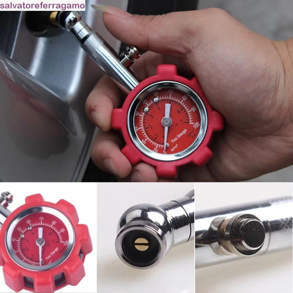 Medidor De Pressão De Ar SALVATOREFERRAGAMO , Pneu De Alta Precisão 0 ~ 100 PSI , Aderência Confortável