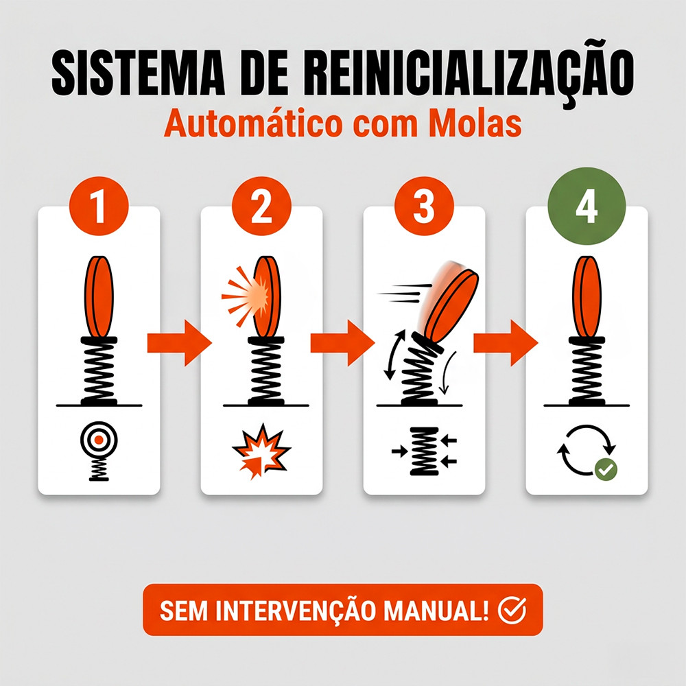Alvo Metálico String Duplo para Carabina de Pressão TAG · foto 2