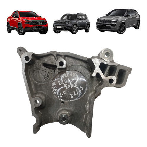 Suporte Proteção Correia Compass Renegade Toro 2.0 22 A 25 Prateado