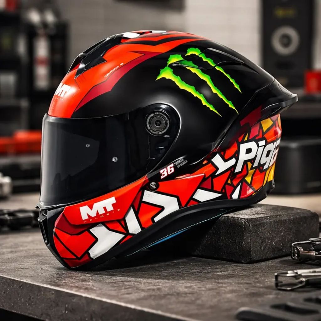 CAPACETE MT HELMETS TARGO S PIQUERAS B5 MONSTER