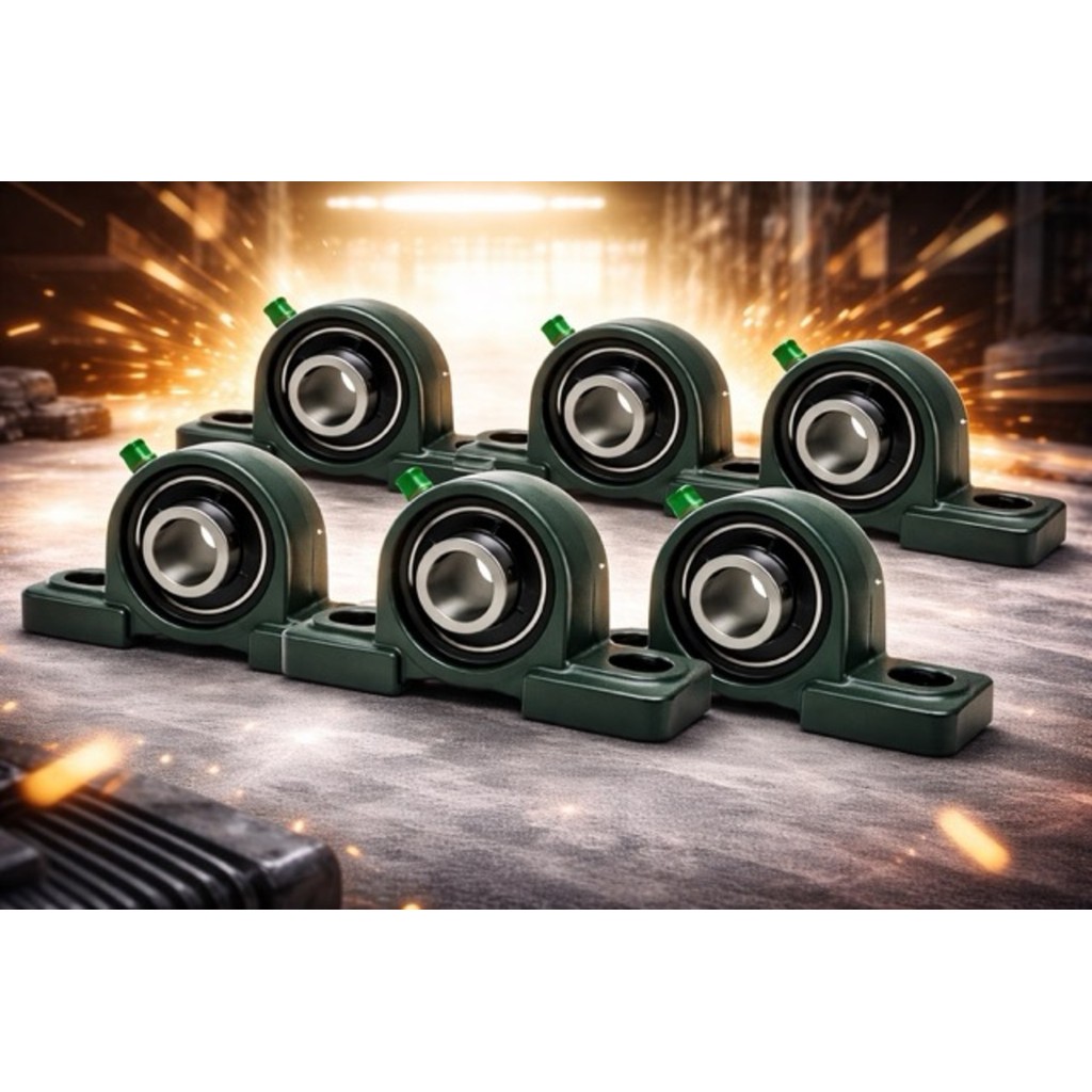 Kit 06 Mancal Com Rolamento Ucp 204-12 (eixo 3/4 =19,05mm) 127/220v