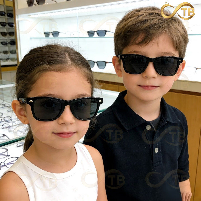 TB Feminino Óculos de Sol Infantil Polarizado Menino Menina Proteção UV Estilo Fashion