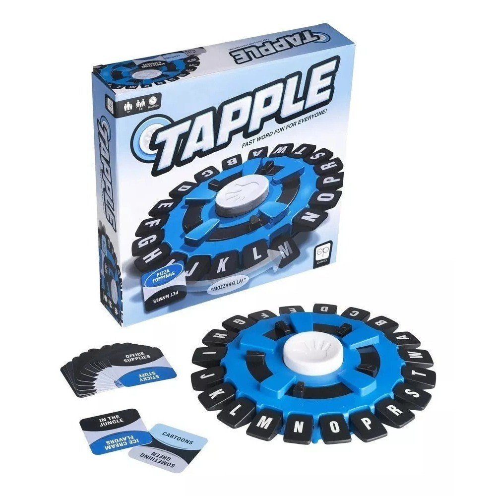 【Versão portuguesa】Crianças Jogo De Alfabeto Louco Usaopoly Tapple Jogo De Tabuleiro De Palavras | Rápido Paced