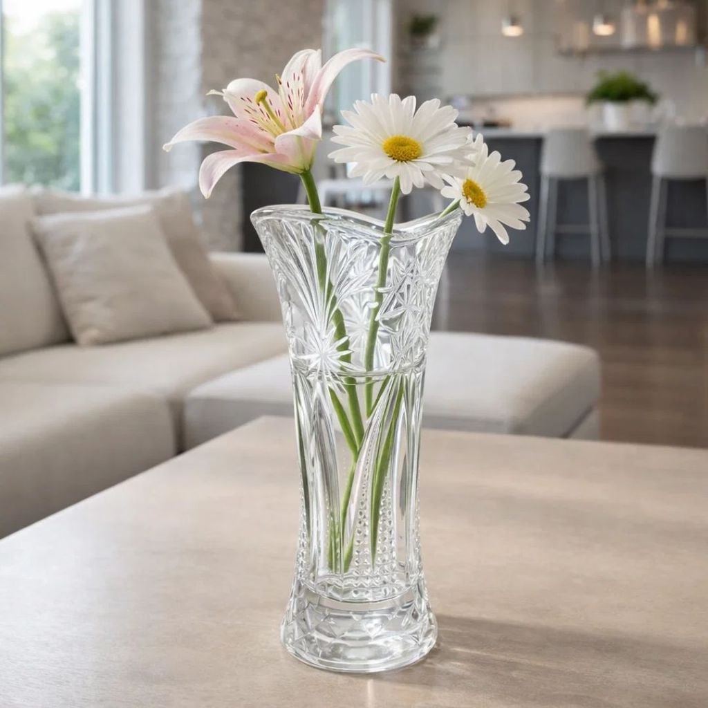 Vaso de Vidro P/ Flores Transparente 17cm 25994 - Vencedor em Oferta na Shopee