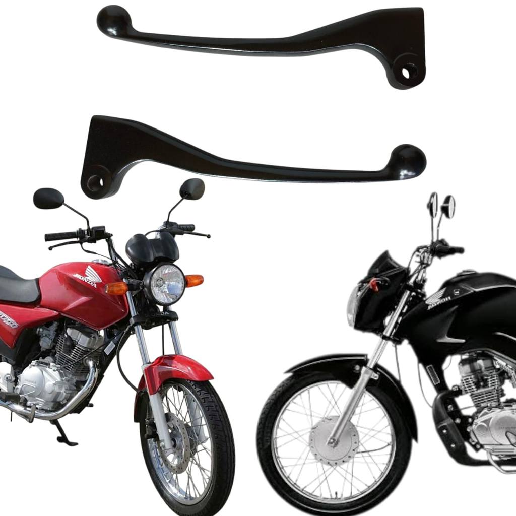 Manetes Honda Cg Titan Fan 125 150 Freio a Lona Preta Freio e Embreagm