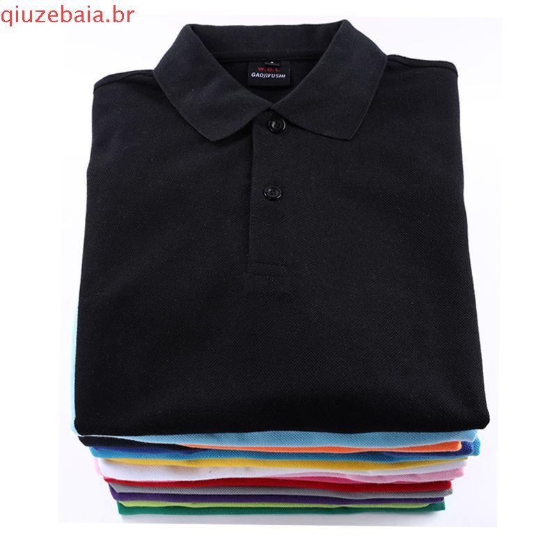 Kit com 6 Csetas Lisa Piquet para Homens Tamanhos G1 G2 G3 Plus Size Sem Bordado Sem Bolso