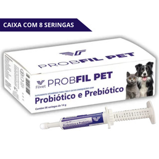Probfil Pet Suplemento Para Cães E Gatos Caixa C/ 8 Seringas em Oferta na Shopee