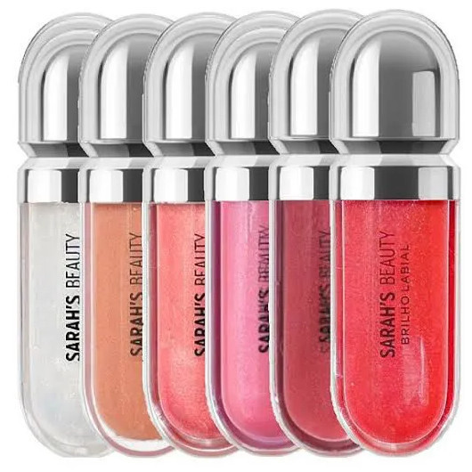 KIT 6 Gloss Labial Sara Sarah's Beauty brilho intenso o BEST Hot Sale