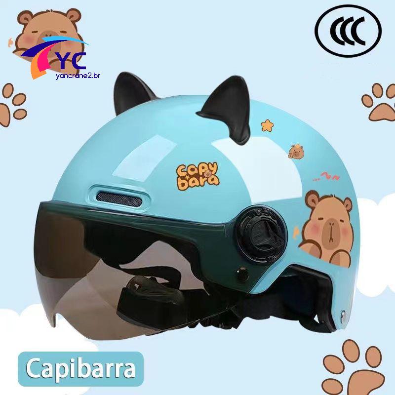 YCBR Capacete Padrão Nacional Criança Verão Proteção Solar Elétrica Scooter Elétrico Meio De Segurança .