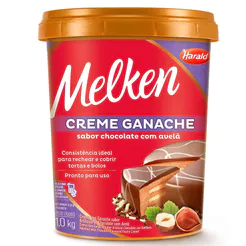 Creme Ganache Pronto Melken 1kg Chocolate com Avelã