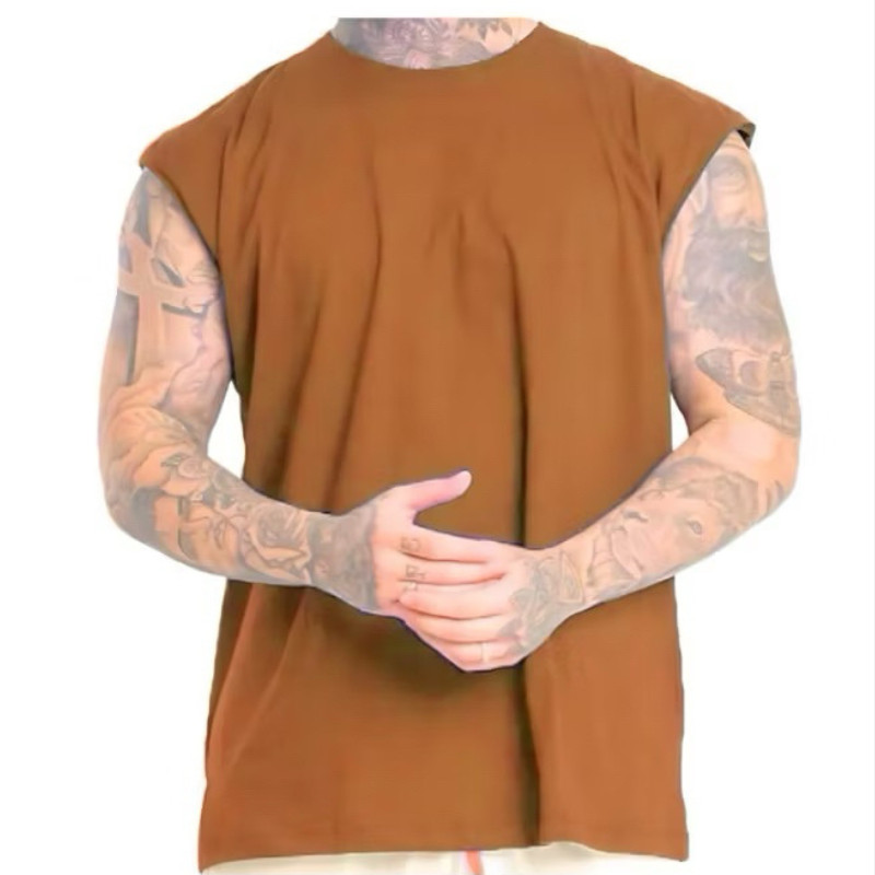Camiseta Regata Oversized Treino Academia Skatistas Trap Algodão 30.1 Padrão Americano Streetwear FITNESS
