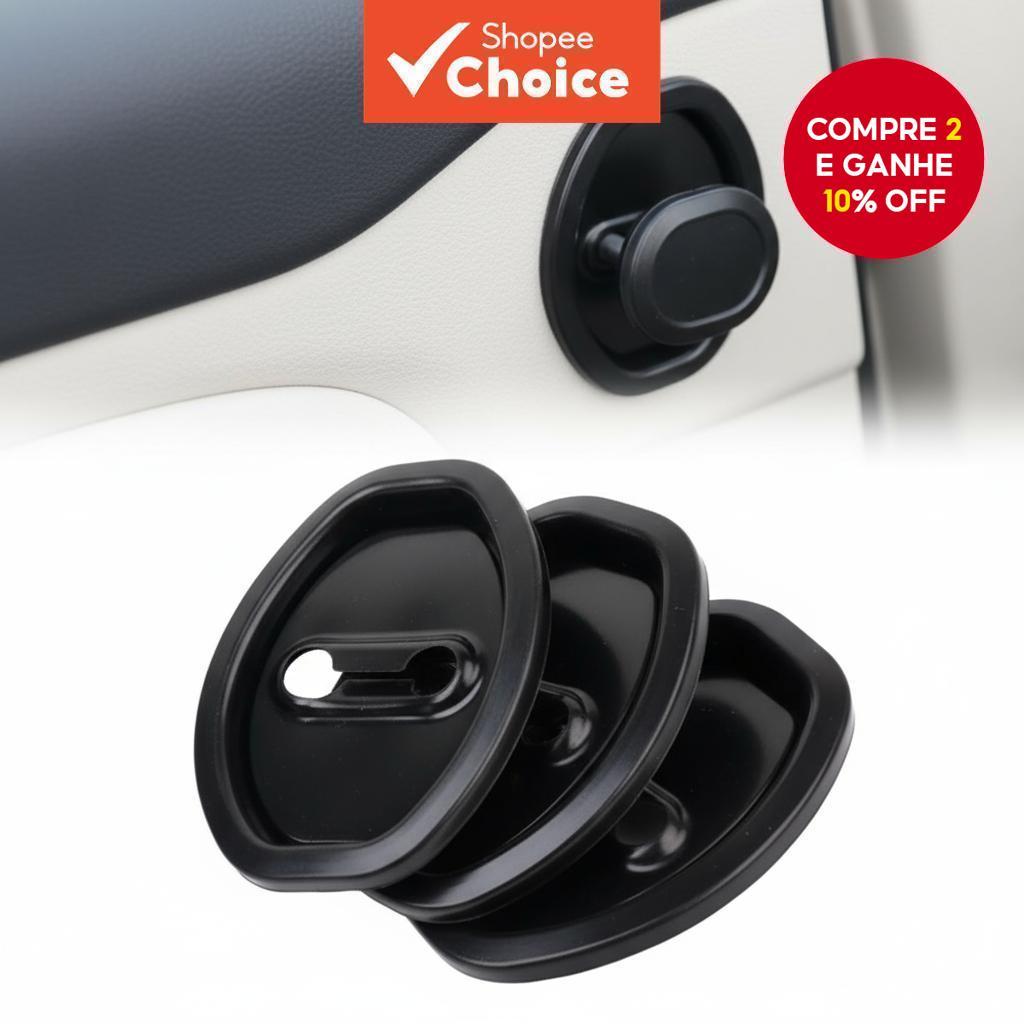 4pcs Kit de Acessórios de Silicone para Amortecedor de Choque de Proteção Contra Impacto em Selo de Porta de Carro