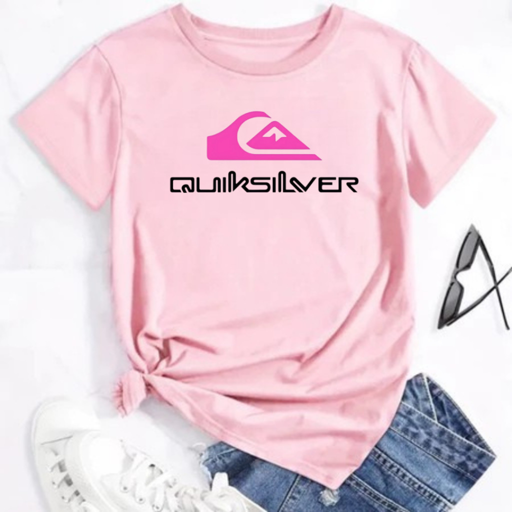 Camiseta Feminina Quiksilver Blusa Manga Curta 100% Algodão