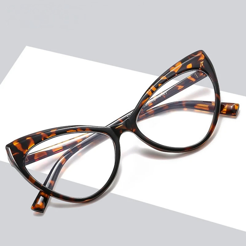 Óculos de Leitura Anti Luz Azul de Grande Tamanho para Mulheres, Lentes Gradientes de Resina, Óculos Ópticos Presbiopia