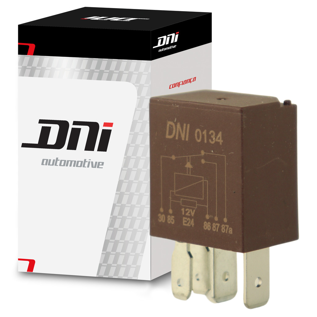 Míni Relé Auxiliar - 12V - 40/30A - DNI 0134 em Oferta na Shopee
