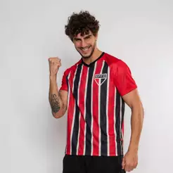 Camiseta São Paulo Surf Center Esportiva Gold Listrada