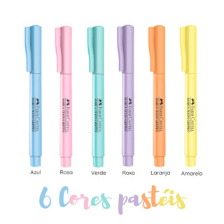 Kit Faber Castell marca texto grifpen cores pastel escolha o seu em Oferta na Shopee