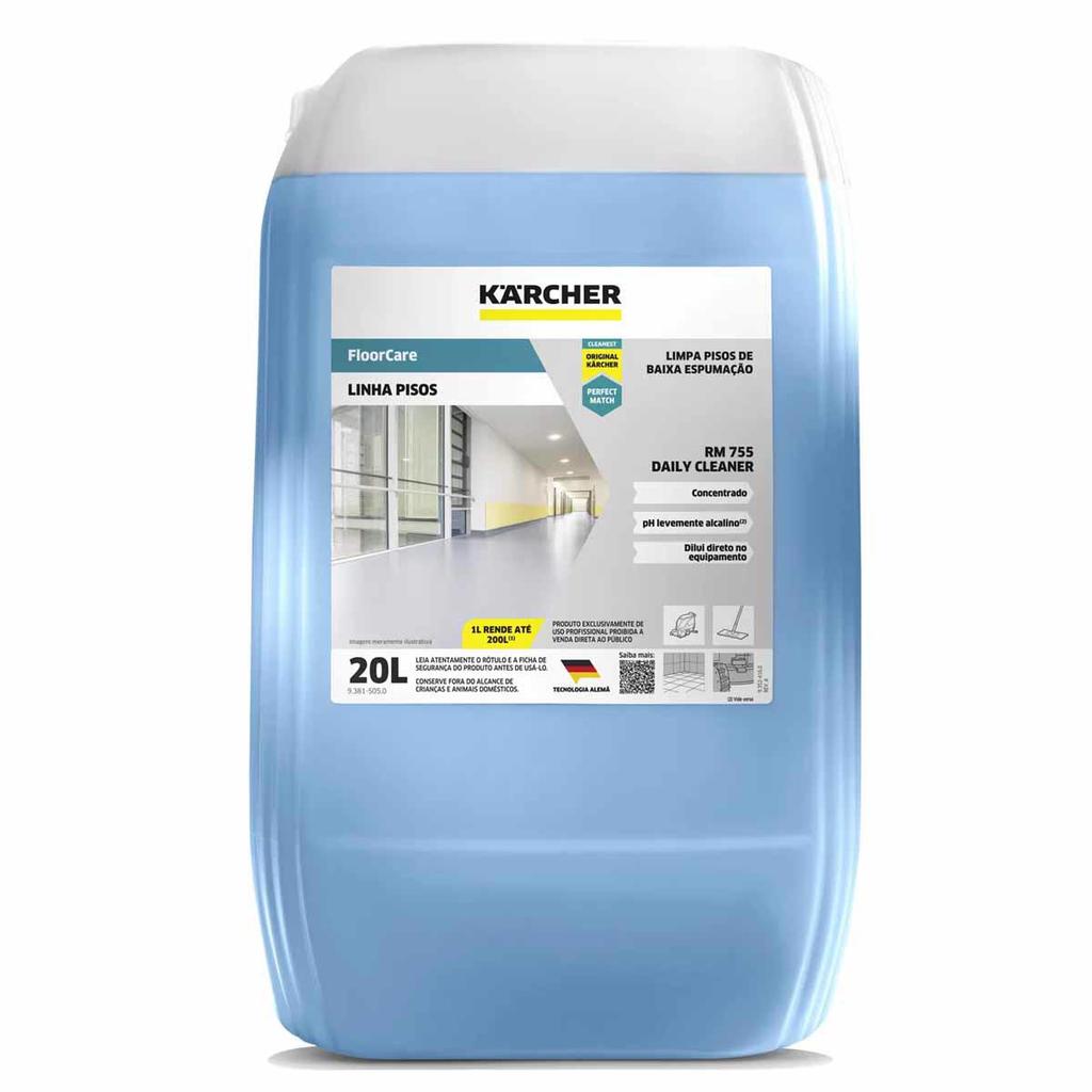 Detergente Floor Care 20L Limpa Pisos - Rm 755 DAILY (93815050) - Karcher