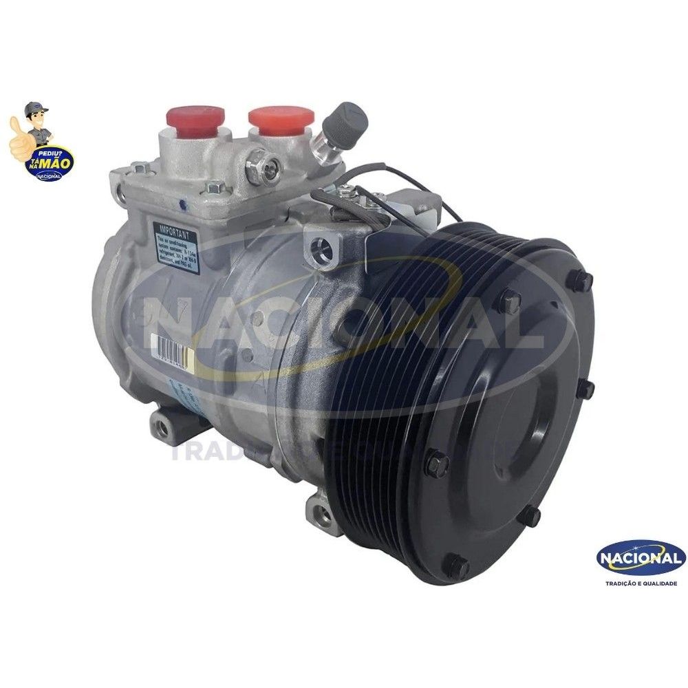 COMPRESSOR 10PA17C 12V TRATOR JOHN DEERE 3510 3520 7715 8200 8210 8430 8520 - 437100-7261RC