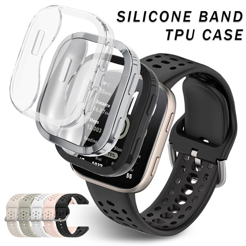 Capa De TPU Pulseira De Silicone Para Smartwatch Amazfit Bip 6 Sport Faixa De Borracha Macia Cinto Pulseiras Protetor De
