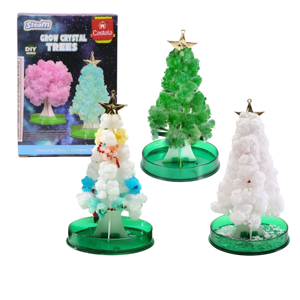 Brinquedo Árvore de Natal Cristal Mágica Infantil - Castela em Oferta na Shopee