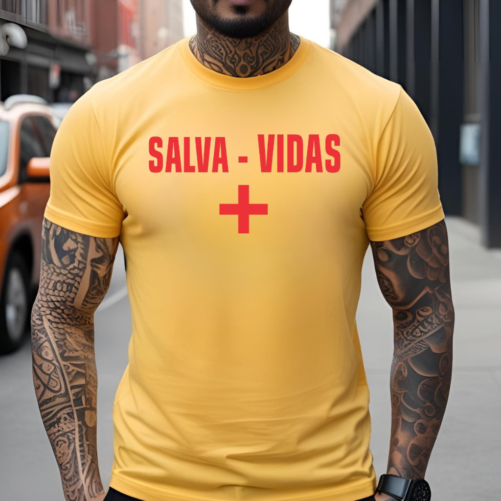Camiseta Profissão Salva Vidas Blusa 100% Algodão Unissex