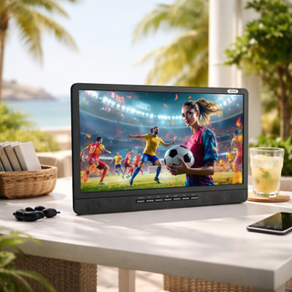 TV Portátil LCD 17,3 Android com Bateria Recarregável Monitor HDMI KP-TV17/B