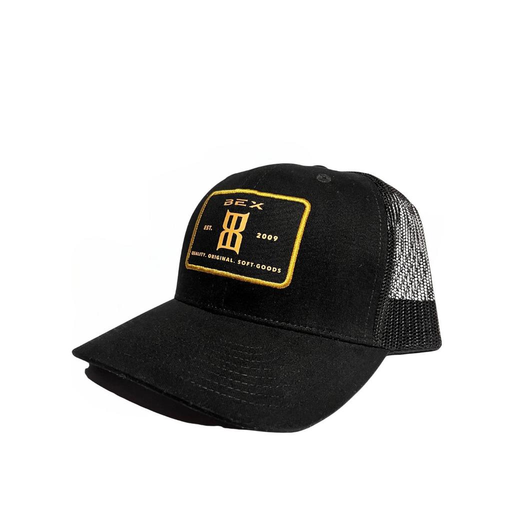 Boné Country Bex Importado Preto e Amarelo com tela