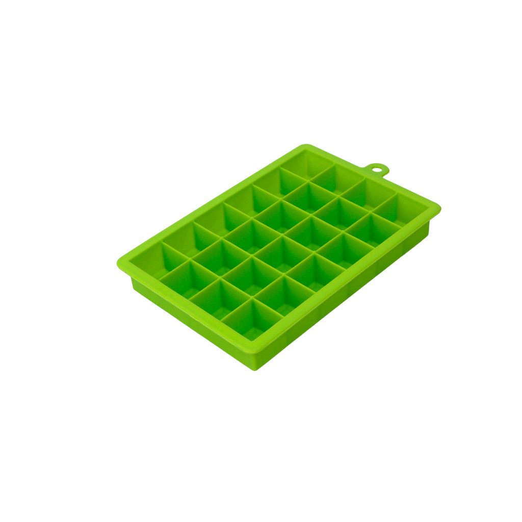 Forma de Silicone Flexível Para Gelo Papinhas Com Tampa 24 Cubos Drinks Caipirinha Chocolate Utensílio Cozinha Bar