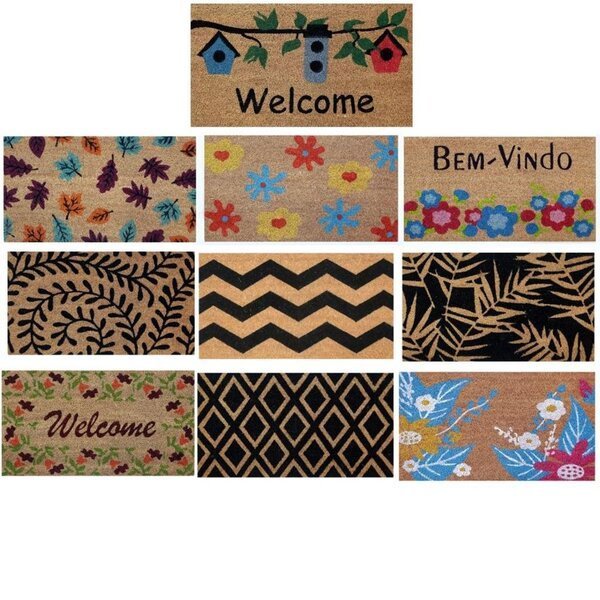 Capacho Fibra de Coco Espampa 30x60 resistente e elegante