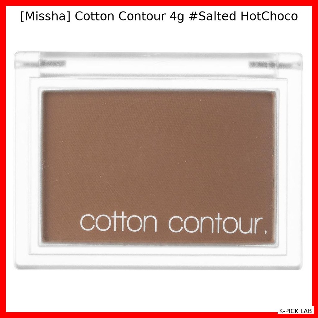 [Missha] Contorno De Algodão 4g # HotChoco Salgado/Coreano/Sombra De Chocolate Quente/100 % Autentico Da K-PICK LAB