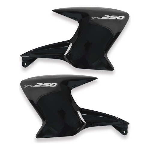 Aba Adesivada Fazer 250 2005 A 2010 Par Asa Tampa Lateral Preto 2005 2006