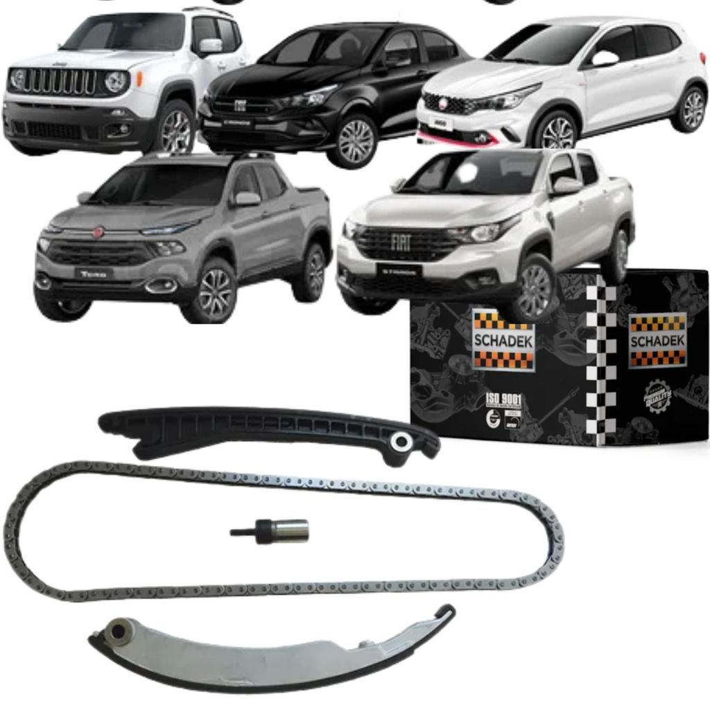 Kit Corrente Comando Parcial Fiat E-Torq 1.6 / 1.8 - Strada / Punto / Bravo / Linea / Palio / Idea / Grand Siena /