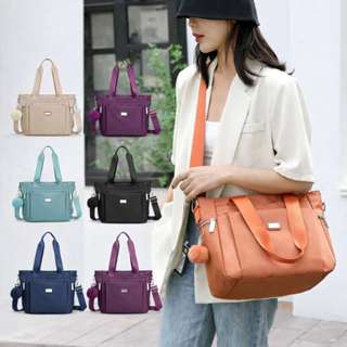 Bolsa Feminina Com Chaveiro Pompom Nylon Grande De Ombro E Transversal Sacola Para Viagem Faculdade YC50# em Oferta na Shopee