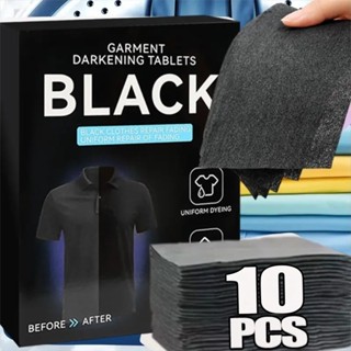 Folhas Restauradoras De Roupas Pretas , 10 Unidades , Anti-Desbotamento , Tintura De Papel , Máquina De Lavar , Coletor em Oferta na Shopee