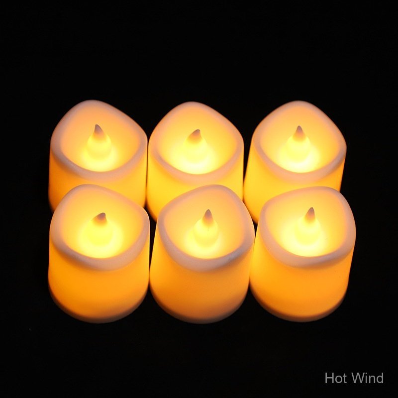 12/20/24Pcs Candle Light-Realista Sem Fogo Bateria Alimentada Velas,Casamento E Festa DecoraçãO PláStico DuráVel Promoçn