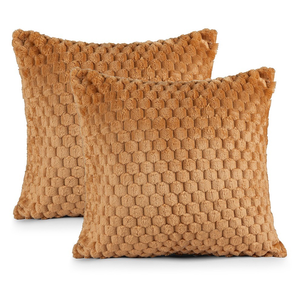 Kit 02 Capas de Almofada Marshmallow Microfibra 45cm x 45cm 100% Poliéster Cores em Oferta na Shopee