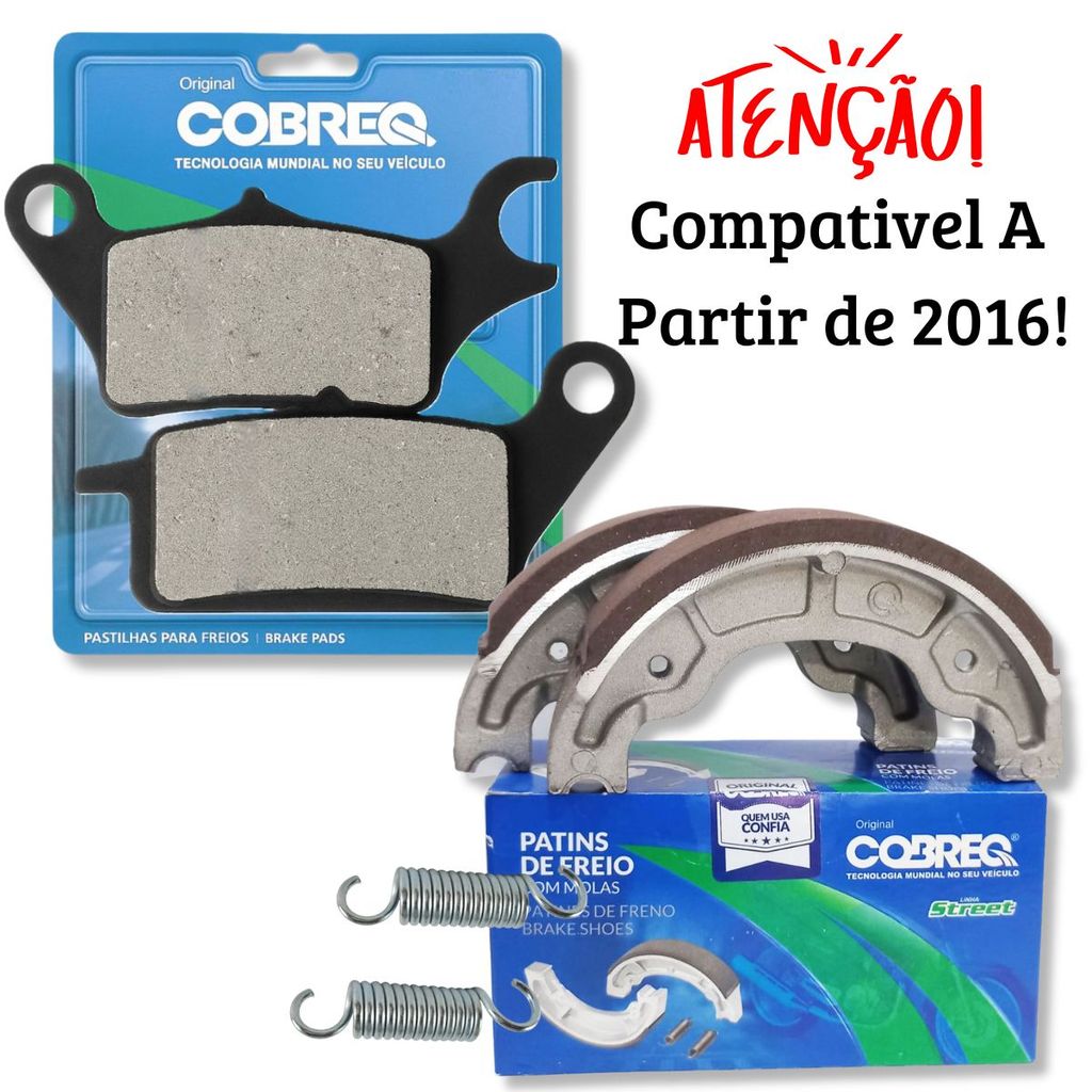 Kit Pastilhas + Lonas Fazer 150 Ubs / Factor 150 / Neo 125 Cobreq em Oferta na Shopee