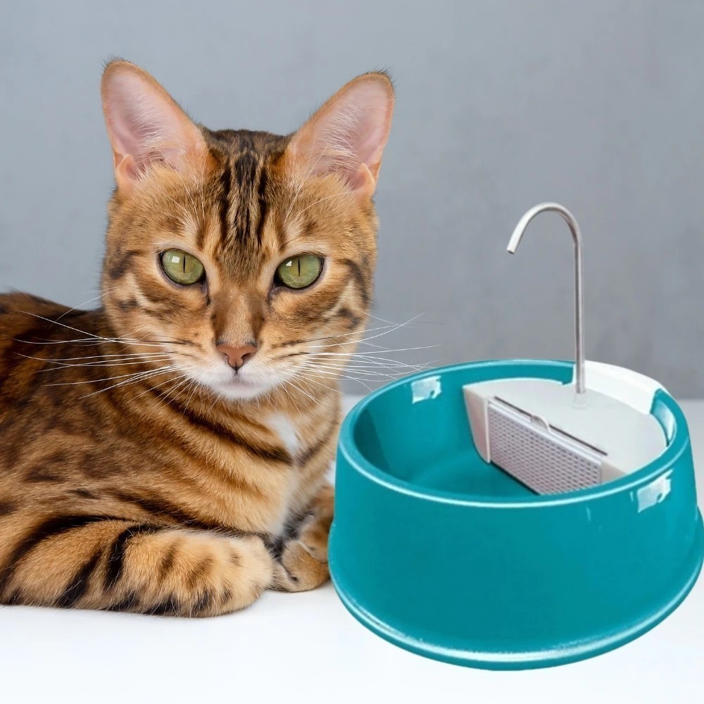 Fonte Bebedouro Gatos 1,5 litros Silenciosa Automática Estimula Beber Furacão Pet Joy