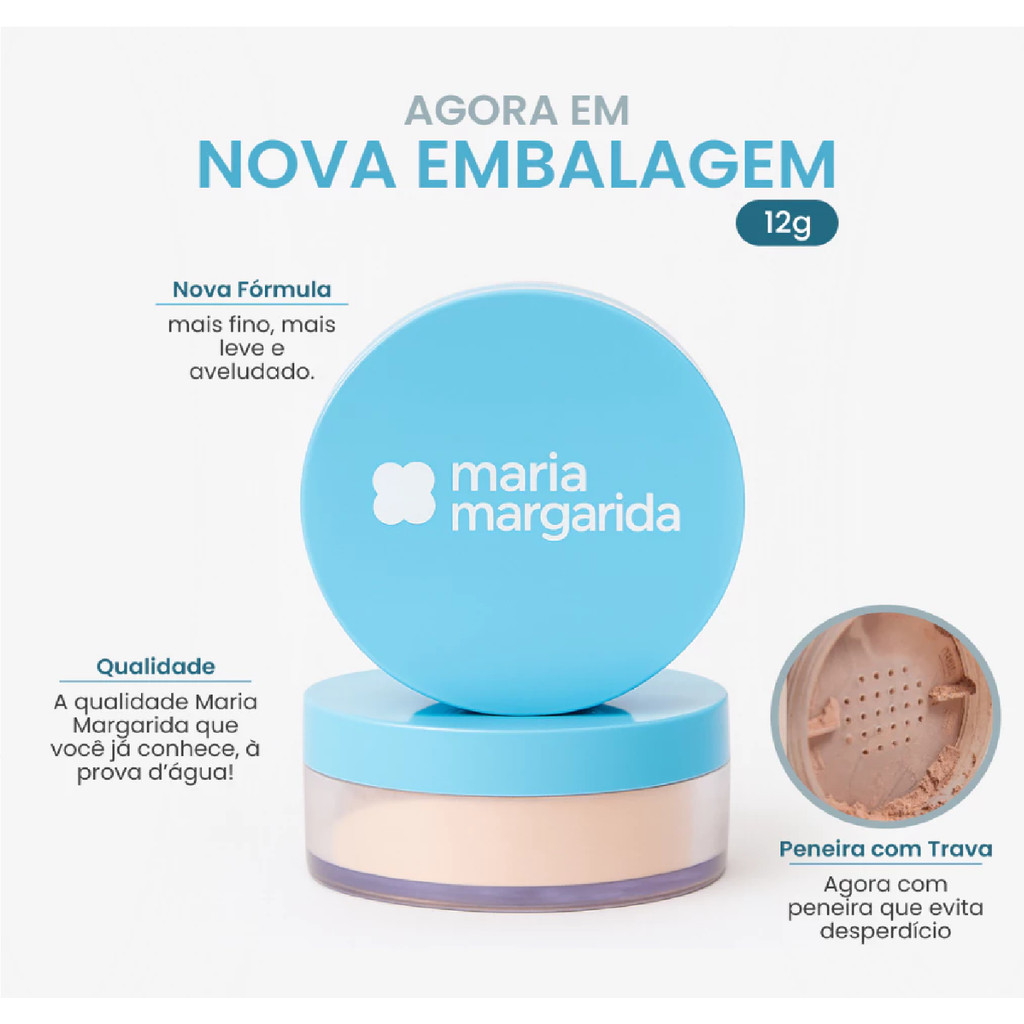 Pó Hidratante de Taopica Até embaixo D`Água Maria Margarida 15 gramas