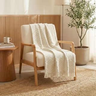 Manta Para Sofá Premium Gigante Decorativa Protetora 2,50x1,80 Cru Tambaba em Oferta na Shopee