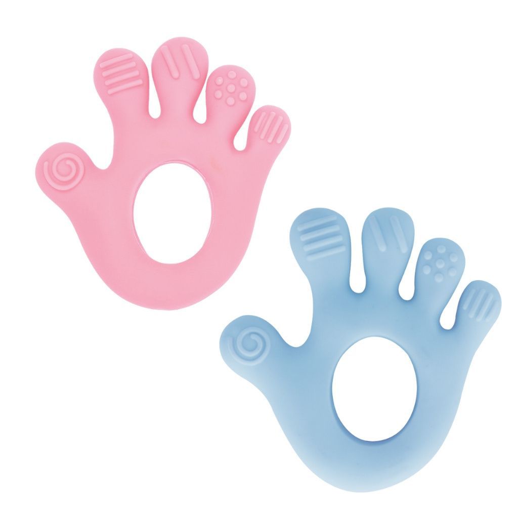 Mordedor Mãozinha Com Texturas Alivio Gengiva Bebê Buba