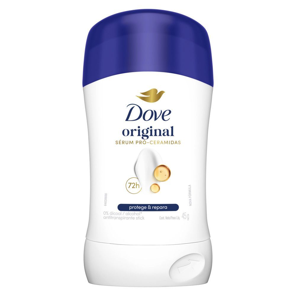 Desodorante Antitranspirante Stick Dove Original 45g