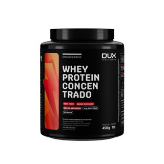 Whey Protein Dux Concentrado 20g de Proteína Sabor Chocolate Branco 450g em Oferta na Shopee