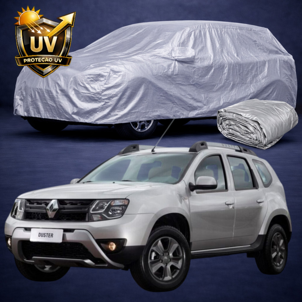 Capa de Cobrir Carro Renault Duster Sem Forro Impermeável Proteção Sol Chuva Poeira Risco Anti-UV