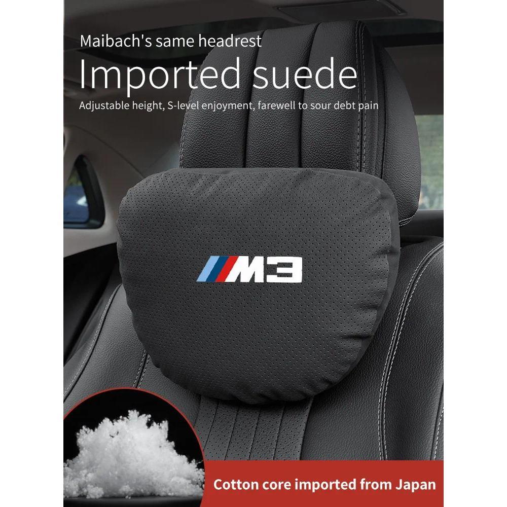Carro Respirável Pescoço Apoio Encosto De Cabeça Para BMW M Power M3 E46 E90 E92 E93 F80 G80 G81 Assento Almofada Lombar
