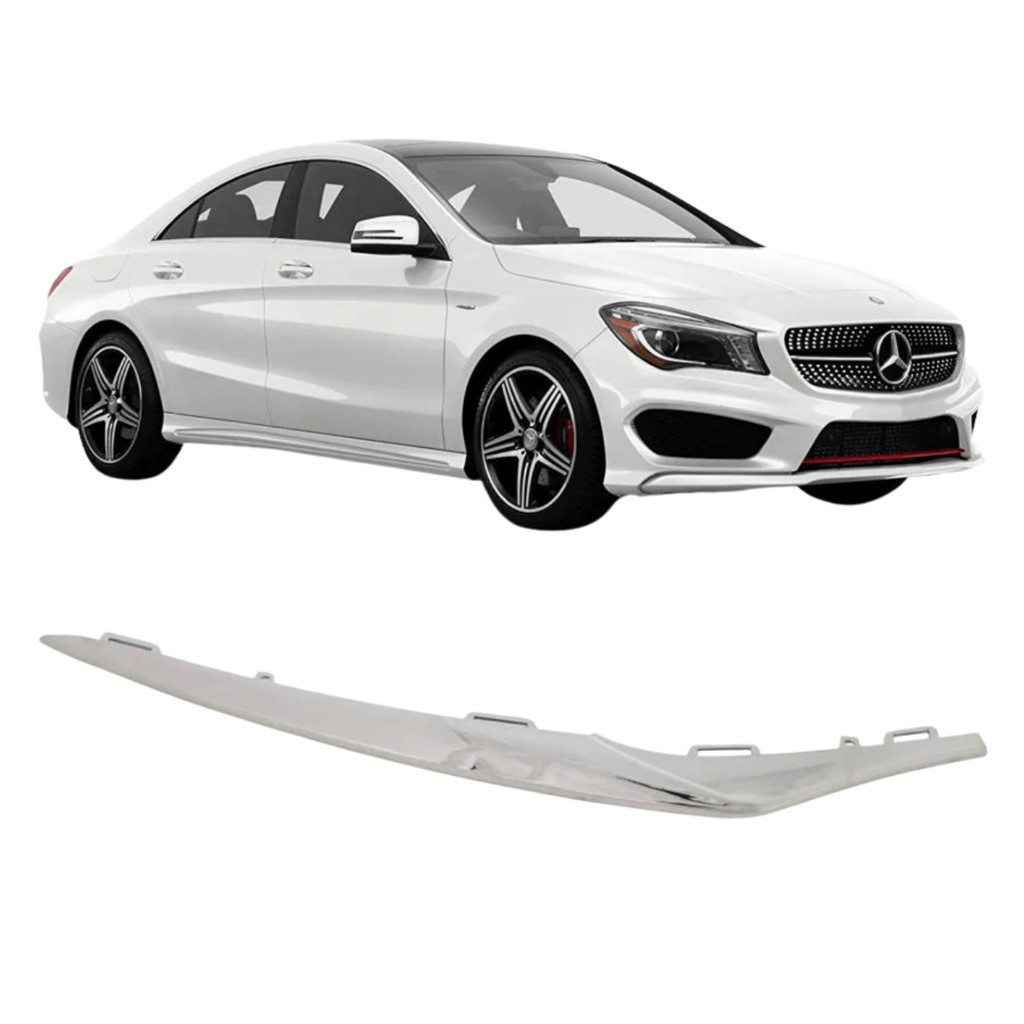 Friso Parachoque Dianteiro Mercedes CLA250 2.0 Sport de 2016 a 2019 Cromado - Direito