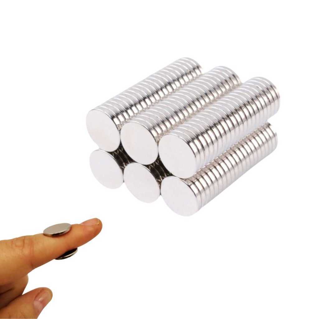 Imã Neodímio N35 Pastilha Magnética Moeda 14x1,5MM - 10 UND