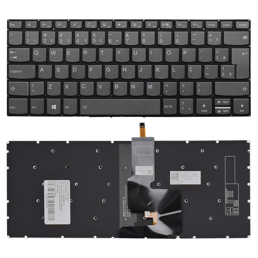 Teclado para Notebook Lenovo Ideapad 330S-14IKB Com Iluminação em Oferta na Shopee