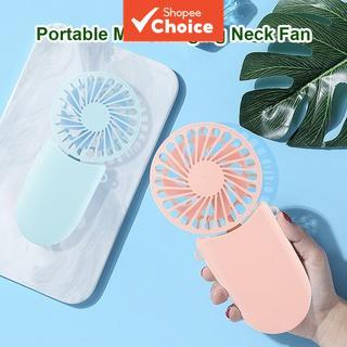  Mini Ventilador de Pescoço Portátil, Ventilador USB Mini, Ventilador Preguiçoso de Pendurar, Display de Carga,